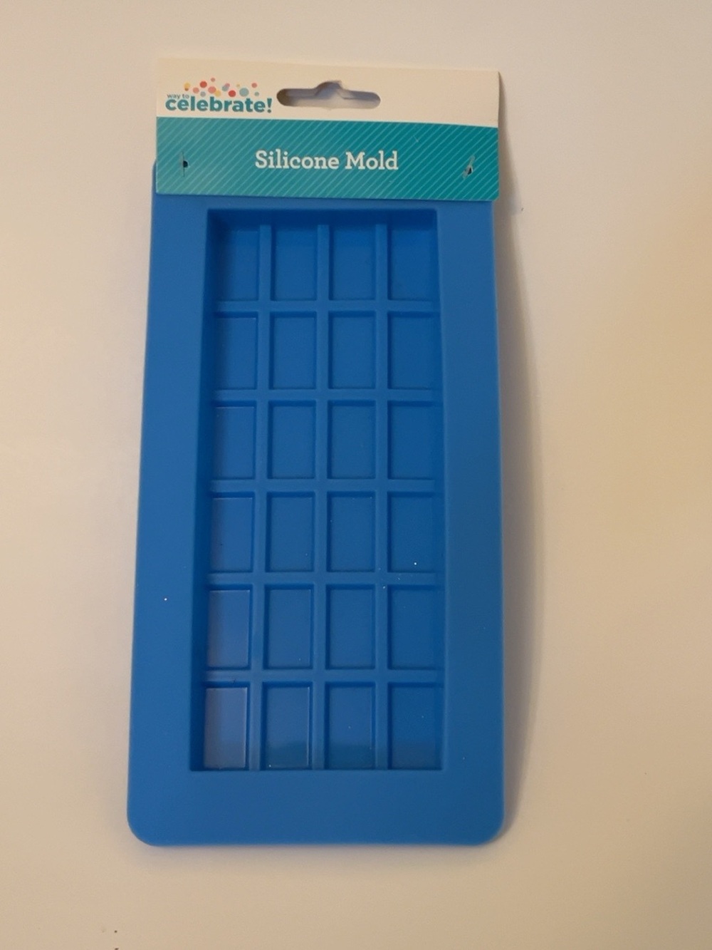 Way to Celebrate Blue Chocolate Bar Silicone Mold